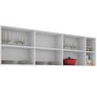 Armario Suspenso 7 Portas Branco Bangladesh Casa Mobilia