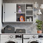 Armário Suspenso Aéreo de Parede Multiuso Cozinha Porta Tempe