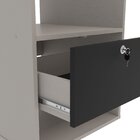 Armário Suspenso Com 1 Suporte Para Bicicleta Nepal  Cinza/pr