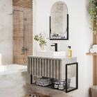 Armário Suspenso Com Espelheira Para Banheiro Havai 80 Cm Com