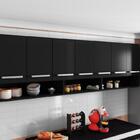 Armario Suspenso De Parede Luxemburgo Preto Brienza Movelaria