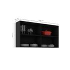 Armario Suspenso De Parede Preto Georgia Brienza Movelaria