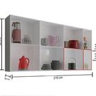 Armario Suspenso Duplo Com 14 Portas Alemanha Branco Casa Mob