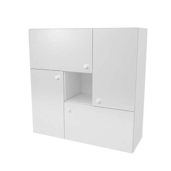 Armário Suspenso Export 4 Pt Branco