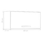 Armário Suspenso Geladeira Valhalla Branco