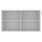 Armário Suspenso Horizontal 4 Prateleiras 100% Mdf Unic Plan