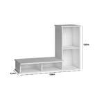 Armário Suspenso Multi Ambientes 4 Nichos Escritório Sala Qua