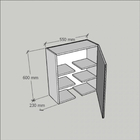 Armário Suspenso Multiuso Para Lavanderia 100% Mdf Unic Plan