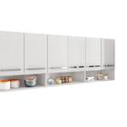 Armario Suspenso Para Cozinha 6 Portas Branco Suriname Brienz
