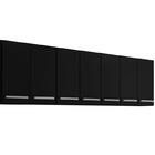 Armario Suspenso Para Cozinha 7 Portas Preto Bangladesh Brien