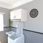 Armário Suspenso Para Lavandeira Com Suporte Para Cabides Bra