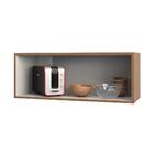 Armário Suspenso Refrigerador 1 Porta Madrid Carvalho Camurça