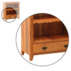 Armário Toalheiro 80cm Madeira Maciça Natural