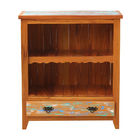 Armário Toalheiro 80cm Madeira Maciça Pátina