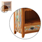 Armário Toalheiro 80cm Madeira Maciça Pátina