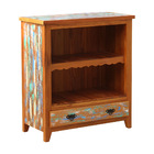 Armário Toalheiro 80cm Madeira Maciça Pátina