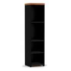 Armário Torre Aberta - Workstart - Nogal Sevilha / Preto - 21