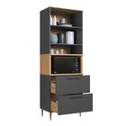 Armário Torre Quente 0,80m 1 Forno 2 Portas 2 Gavetões Isabel