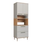 Armário Torre Quente 0,80m 1 Forno 2 Portas 2 Gavetões Isabel