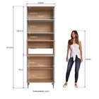 Armário Torre Quente 0,80m 1 Forno 4 Portas Isabelle Freijó/a