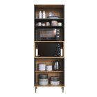 Armário Torre Quente 0,80m 2 Fornos 3 Portas Isabelle Freijó/