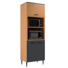 Armário Torre Quente 3 Portas 2 Nichos Para Forno Flora Angel