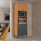 Armário Torre Quente 3 Portas 2 Nichos Para Forno Flora Angel