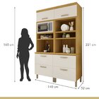 Armário Torre Quente 4 Portas 2 Gavetas 100% Mdf Princesa Fre