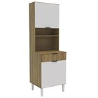 Armário Torre Quente De Cozinha 60cm Com 2 Portas E 1 Gaveta