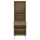 Armário Torre Quente De Cozinha 60cm Com 2 Portas E 1 Gaveta