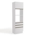 Armário Torre Quente Em Mdp 70 Cm 1 Porta 3 Gavetas 2 Pratele