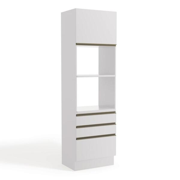 Armário Torre Quente Em Mdp 70 Cm 1 Porta 3 Gavetas 2 Pratele