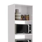 Armário Torre Quente Em Mdp 70 Cm 1 Porta 3 Gavetas 2 Pratele