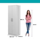 Armário Utilitário 2 Portas Branco Carraro