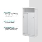 Armário Utilitário Cozinha 2 Portas Branco Carraro