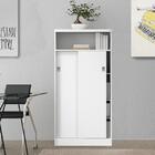 Armário Utilitário Escritório 2 Portas Branco Carraro