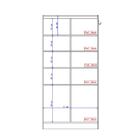 Armário Utilitário Escritório 2 Portas Branco Carraro