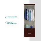 Armário Utilitário Multiuso 2 Portas 2gavetas Mogno