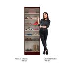 Armário Utilitário Multiuso 2 Portas Mogno Carraro