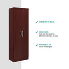 Armário Utilitário Multiuso 2 Portas Mogno Carraro