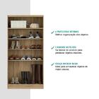 Armário Utilitário Multiuso Magia 2 Portas Noce Com Off White