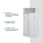 Armário Utilitário Organizador 2 Portas Branco Carraro