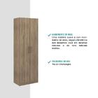 Armário Utilitário Paneleiro 2 Portas Noce Carraro