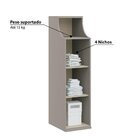 Armário Versátil Modulado Elegance 1 Porta Níquel