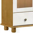 Armario Vitrine Portas De Vidro Madeira Maciça 8932 Rubi Carv