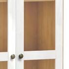 Armario Vitrine Portas De Vidro Madeira Maciça 8932 Rubi Carv