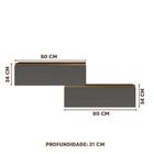 Armários Aéreo Com 2 Portas Basculantes 100% Mdf Amêndoa Chum