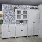 Armários Americanos Para Cozinha 3 Peças Branco Gelo