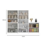 Armários Americanos Para Cozinha 3 Peças Branco Gelo