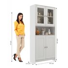 Armários Americanos Para Cozinha Conjunto 3 Peças Branco Gelo